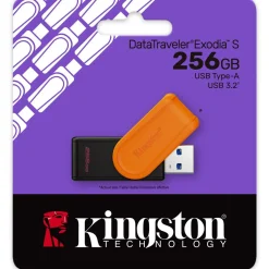 256GB KINGSTON DT EXODIA S PORTABLE USB 3.2 GEN 1 (BLACK/ORANGE)