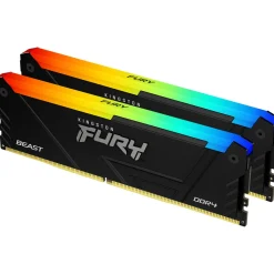 16GB Kingston FURY Beast RGB DDR4-3600 DIMM CL17 Dual Kit