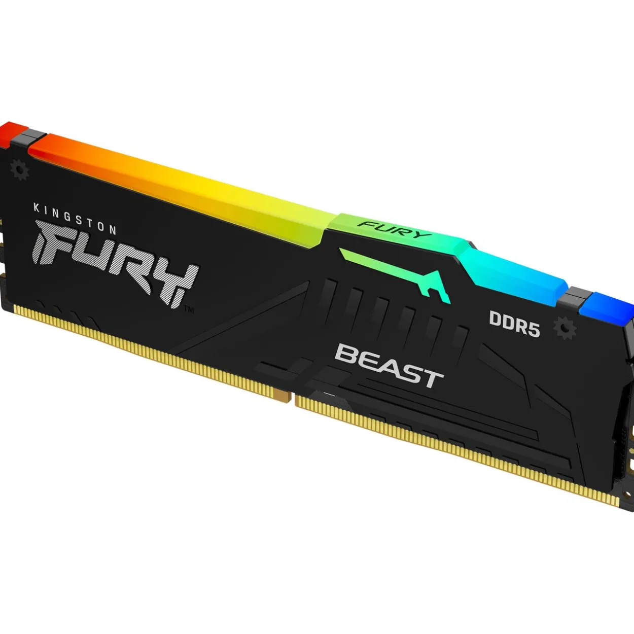 16GB Kingston FURY Beast RGB DDR5-5200 DIMM CL40 Single