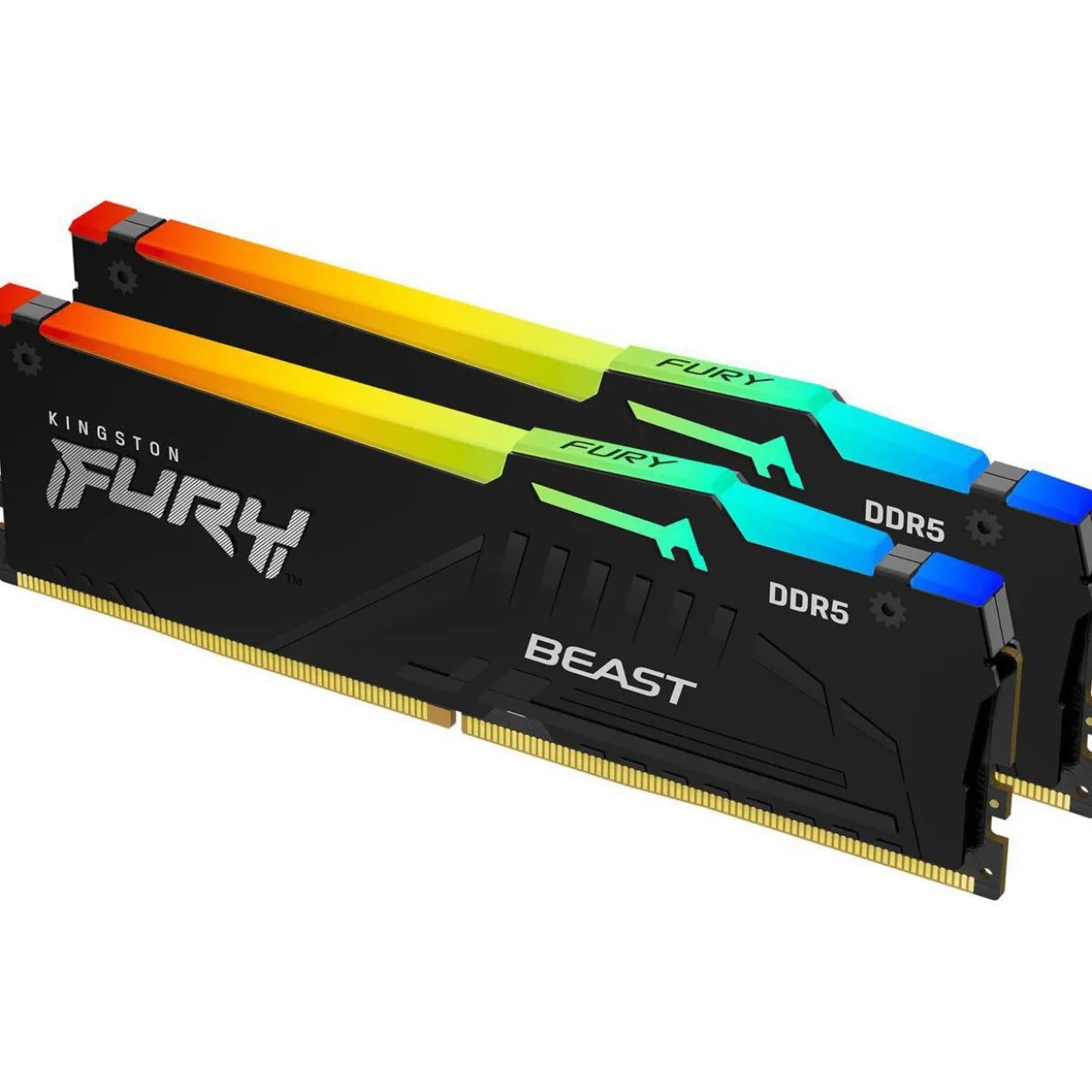 32GB Kingston FURY Beast RGB schwarz DDR5-6400 DIMM CL32 Dual Kit