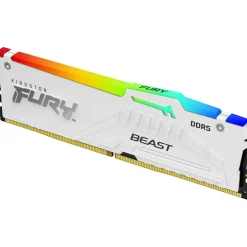 16GB Kingston FURY Beast RGB weiß DDR5-6400 DIMM CL32 Single