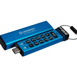 512GB Kingston IronKey Keypad 200C - USB-Flash-Laufwerk - verschlüsselt - USB 3.2 Gen 1