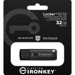 32GB Kingston IronKey Locker+ 50 G2 (anthrazit, USB-A 3.2 Gen 1)