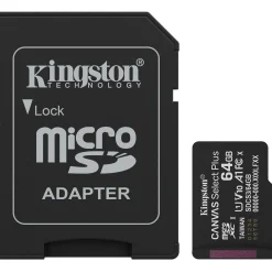 64GB Kingston MicroSD Card SDXC Canvas+ Gen3 mit Adapter retail