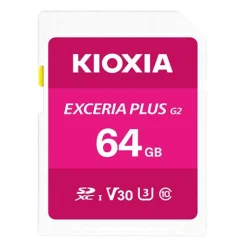 64GB KIOXIA SD-Card Exceria Plus Gen 2. Bulk