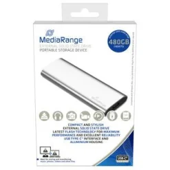 480GB MediaRange SSE USB Typ-C extern MR1102 silber