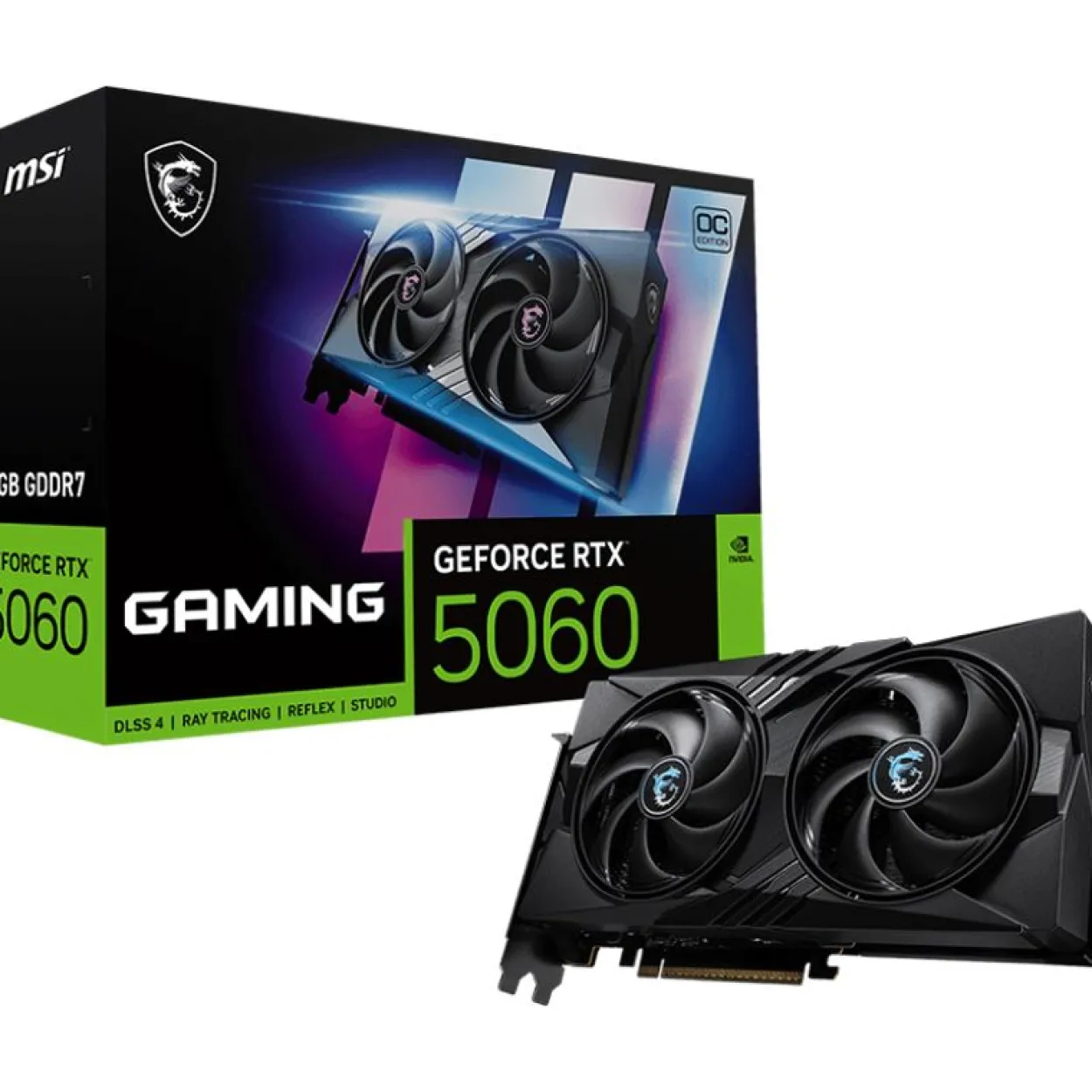 8GB MSI GeForce RTX 5060 Gaming OC Aktiv PCIe 5.0 x16 (x8) (Retail)