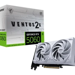 8GB MSI GeForce RTX 5060 Ventus 2X OC White Aktiv PCIe 5.0 x16 (x8) (Retail)