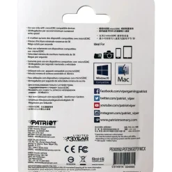256GB Patriot PEF256GEP31MCX Speicherkarte MicroSDXC Klasse 10