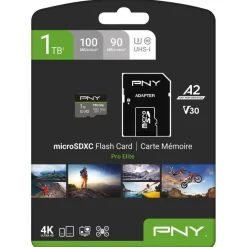 1000GB PNY Pro Elite Flash-Speicherkarte, microSDXC UHS-I