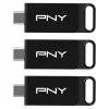 128GB PNY USB-Stick Elite USB 3.2 TYPE-C retail 3er-Pack