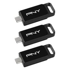 128GB PNY USB-Stick Elite USB 3.2 TYPE-C retail 3er-Pack