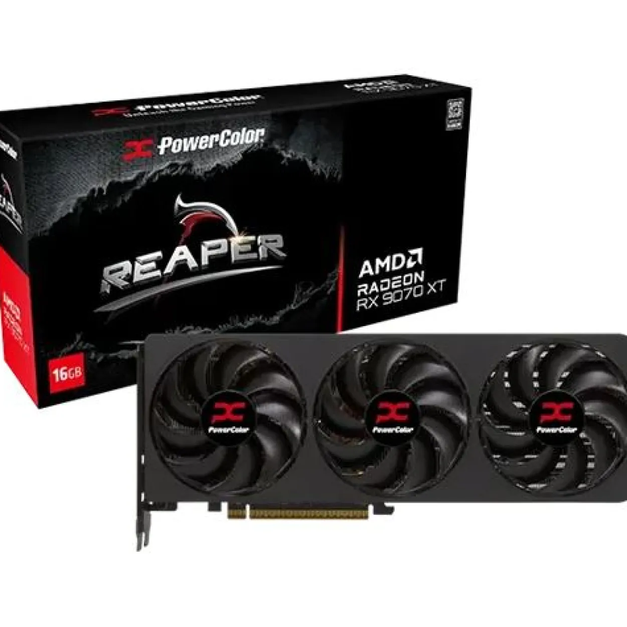 16GB PowerColor Radeon RX 9070 XT Reaper Aktiv PCIe 5.0 x16 (Retail)