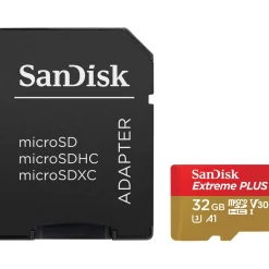 32 GB SanDisk Expreme Plus microSDHC Class 10 Retail inkl. Adapter