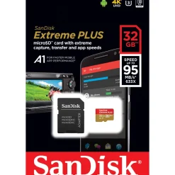 32 GB SanDisk Expreme Plus microSDHC Class 10 Retail inkl. Adapter