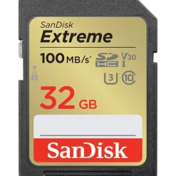 32GB SanDisk SDHC SanDisk Extreme 100MB