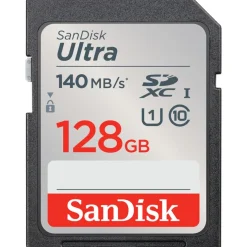 128GB SanDisk SDXC ULTRA 140MB/s Class 10 UHS-I