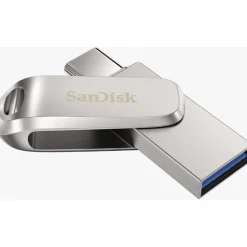 128 GB SanDisk Ultra Dual Drive Luxe silber USB 3.0 und Typ C
