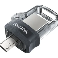 128 GB SanDisk Ultra Dual Drive M3.0 transparent USB 3.0 und microUSB