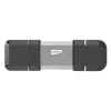 128GB Silicon Power USB-Stick USB3.2 + Type C C51 Black