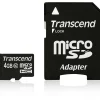 4 GB Transcend Standard microSDHC Class 10 Retail inkl. Adapter