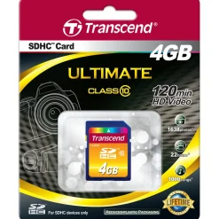 4 GB Transcend Standard SDHC Class 10 Bulk