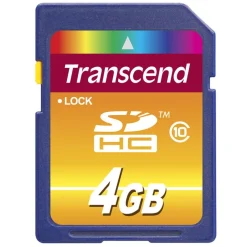 4 GB Transcend Standard SDHC Class 10 Bulk