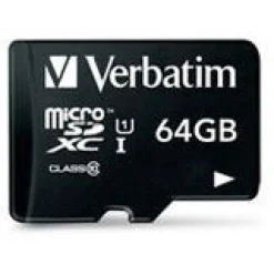64 GB Verbatim microSDXC Class 10 Retail inkl. Adapter auf SD