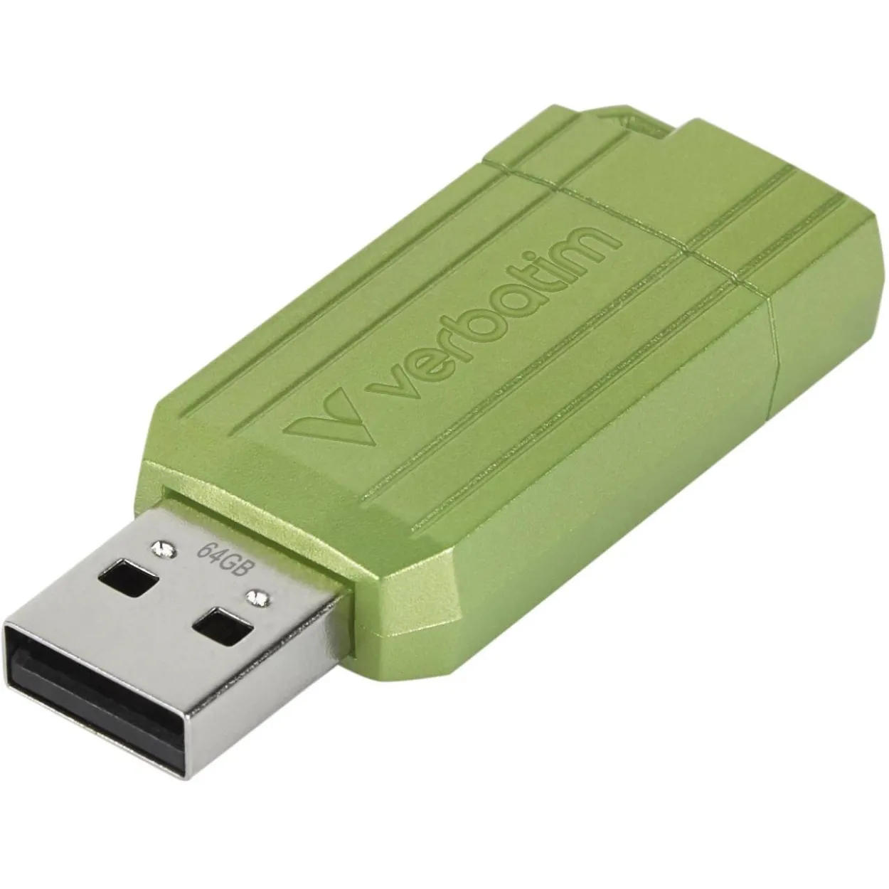 64GB Verbatim 2.0 Pin Stripe Eucalyptus Green