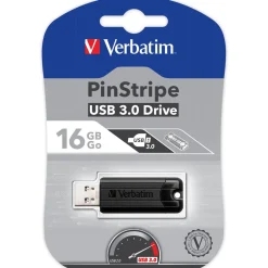 16 GB Verbatim PinStripe 49316 schwarz USB 3.0