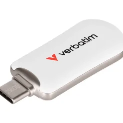 256GB Verbatim Plectra White USB-C Flash Drive