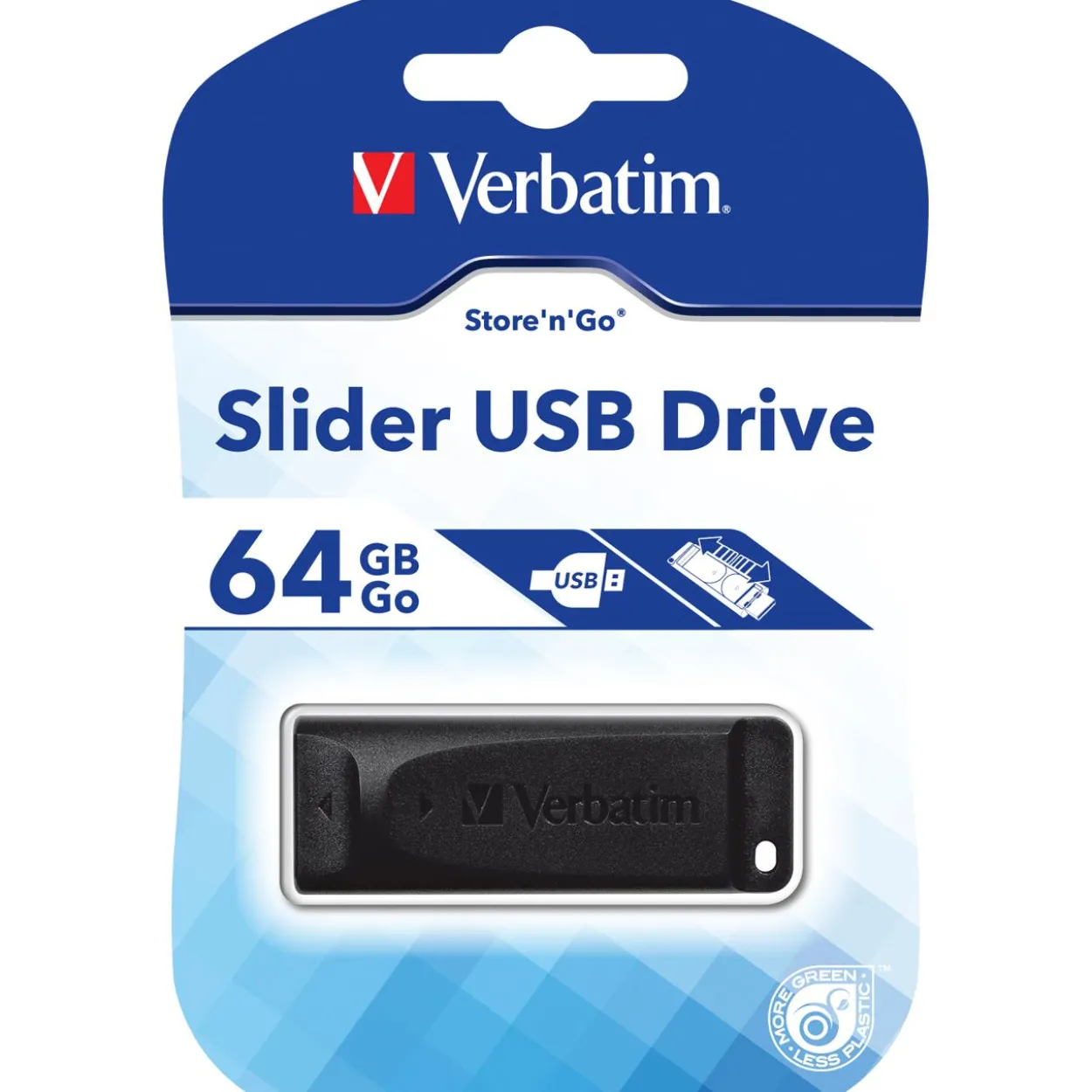 64 GB Verbatim Store n Go Drive Retractable schwarz USB 2.0