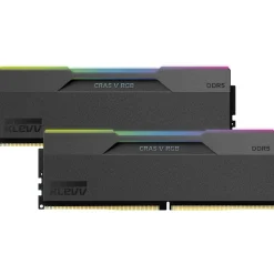 32GB (2x16GB) Klevv Cras V RGB UDIMM DDR5-6000 CL30-36-36-76 Obsidian Black