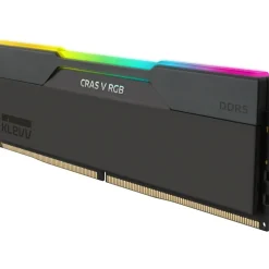 32GB (2x16GB) Klevv Cras V RGB UDIMM DDR5-6000 CL30-38-38-78 Obsidian Black