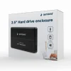 Gembird Festplatten Gehäuse USB3.0 2.5" schwarz alu
