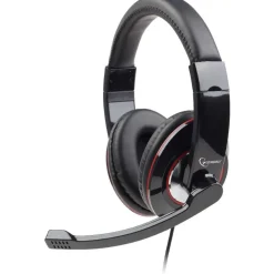 Gembird Headset stereo USB schwarz/rot