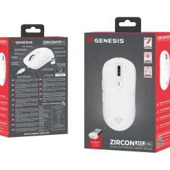 Genesis Gaming Maus ZIRCON 660 PRO kabellos weiß
