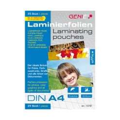 Genie Laminiertaschen 25 A4 - Folien