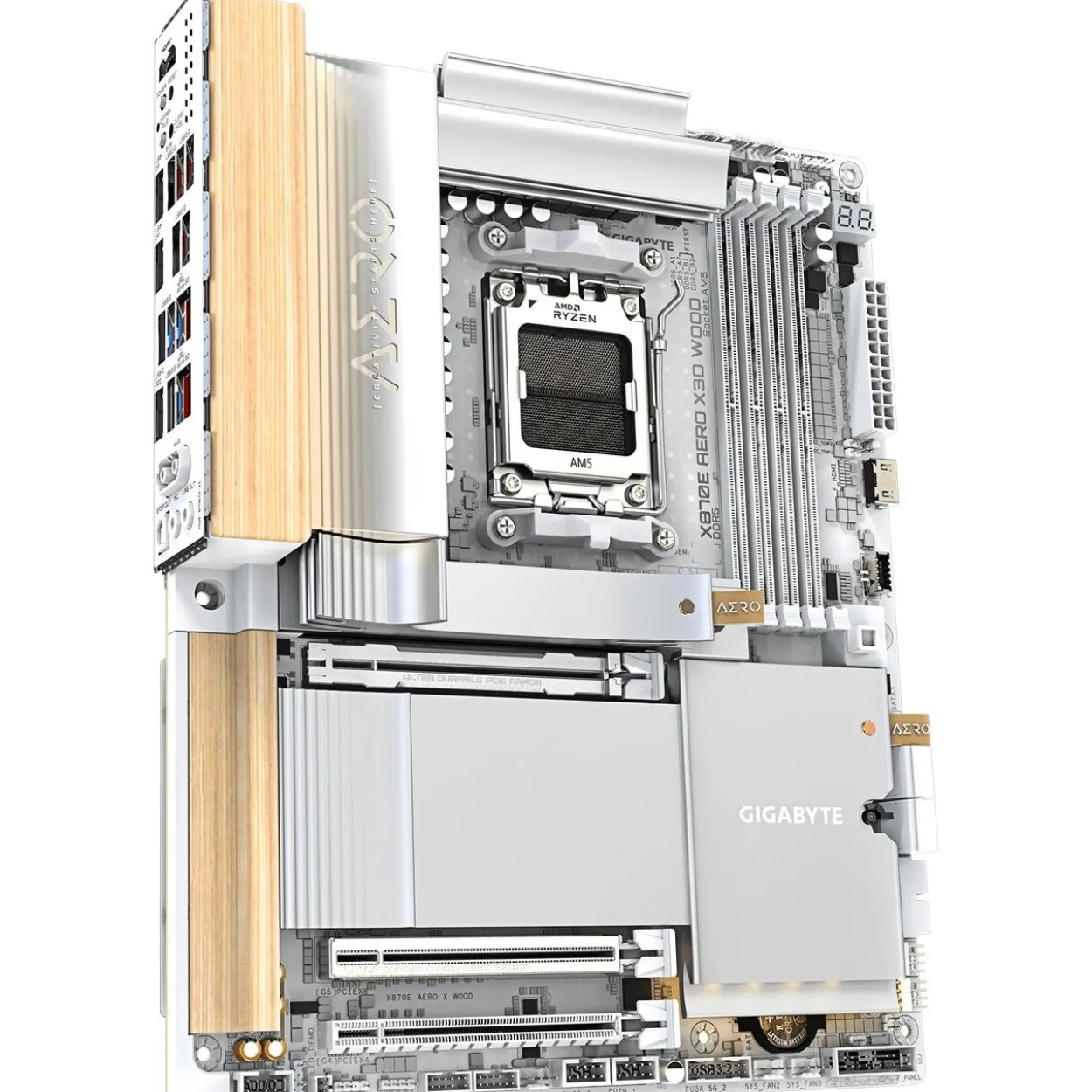 Gigabyte Aero X3D Wood AMD X870E So.AM5 DDR5 ATX Retail