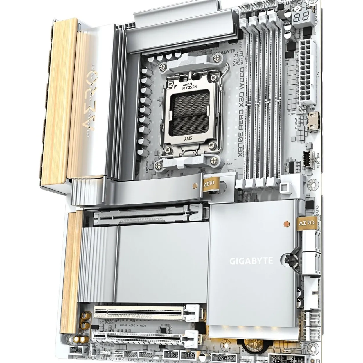 Gigabyte Aero X3D Wood AMD X870E So.AM5 DDR5 ATX Retail