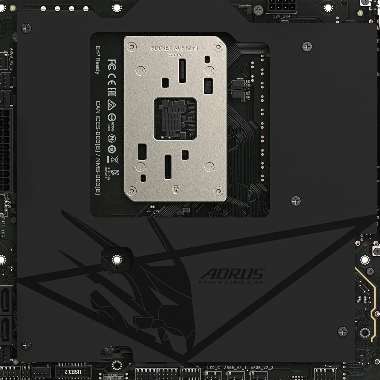Gigabyte B850M AORUS STEALTH uATX / AM5 / B850 / 4xDDR5 / 4x SATA, 3x M.2