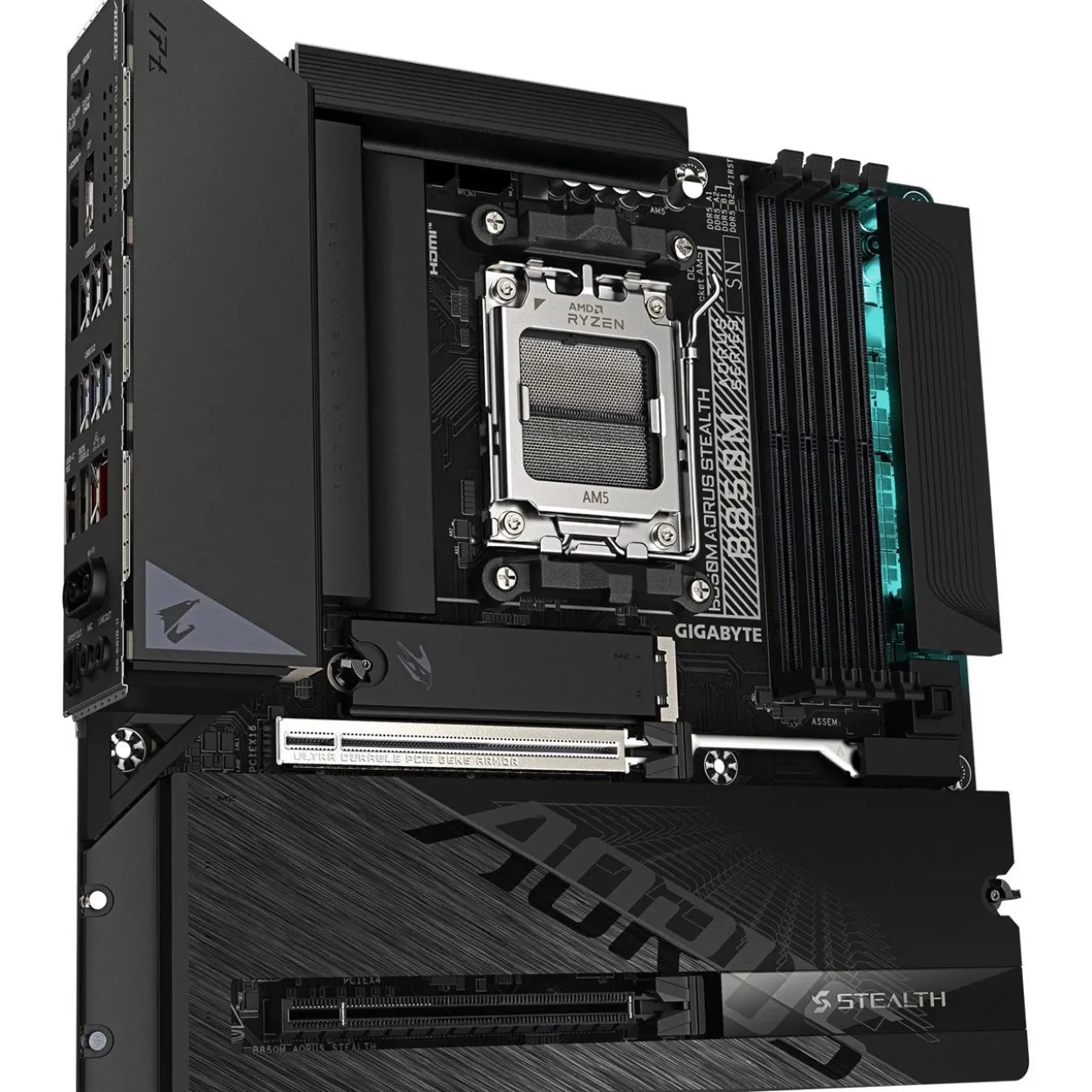 Gigabyte B850M AORUS STEALTH uATX / AM5 / B850 / 4xDDR5 / 4x SATA, 3x M.2
