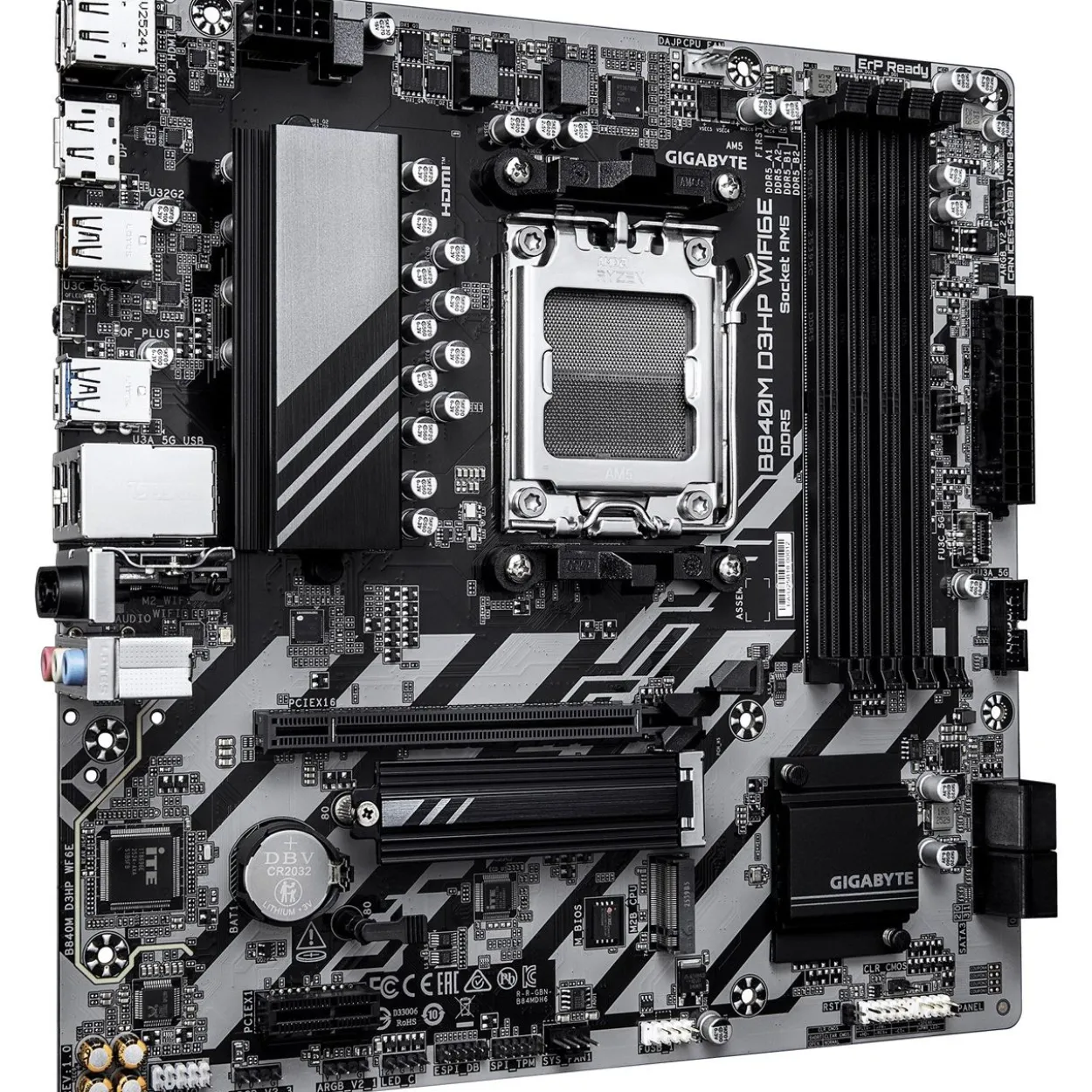 Gigabyte B840M D3HP WIFI6E AMD B840 So.AM5 DDR5 µATX Retail