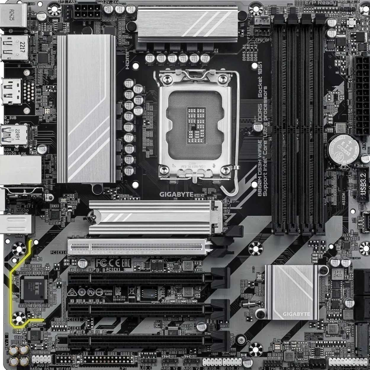 Gigabyte B860M DS3H WIFI6E Intel B860 So.1851 DDR5 mATX Retail