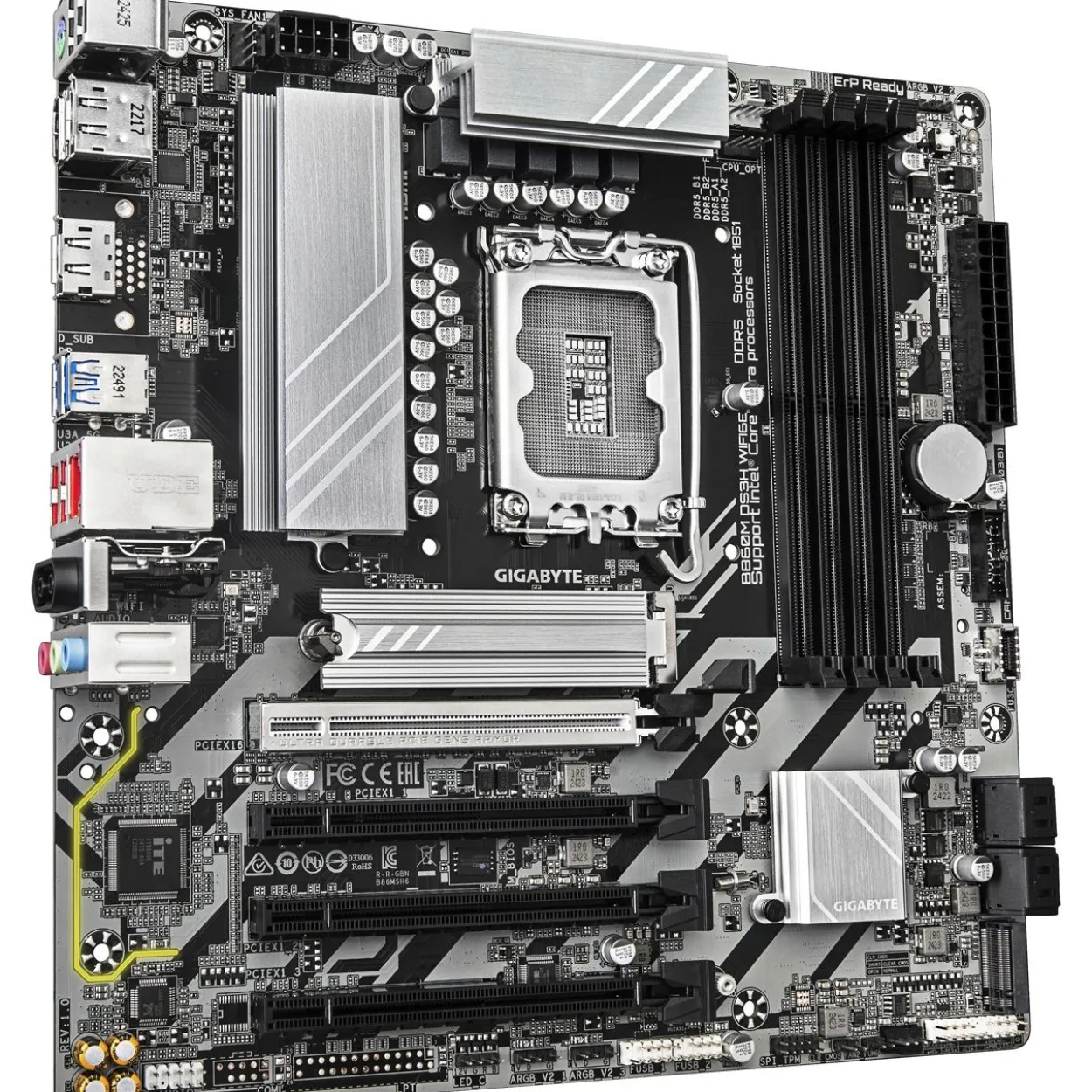 Gigabyte B860M DS3H WIFI6E Intel B860 So.1851 DDR5 mATX Retail