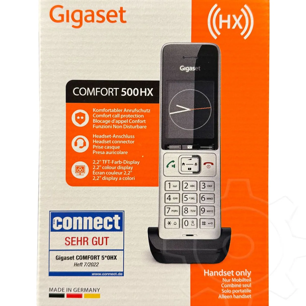 Gigaset COMFORT 500HX silber schwarz