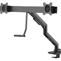 Goobay Doppel-Monitorhalterung Office (schwarz)