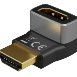 goobay HDMI Adapter 90° 8K/60 Hz, 48 Gbit/s