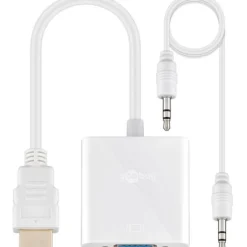 goobay HDMI/VGA Adapter, weiss