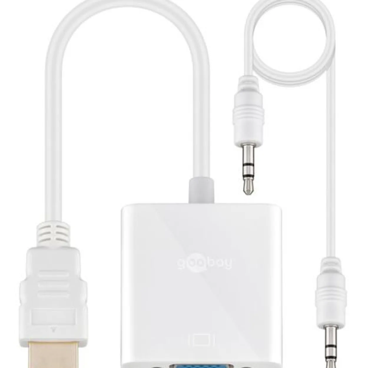 goobay HDMI/VGA Adapter, weiss
